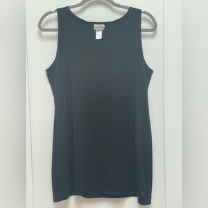 🥳BOGO! Chico's Classic Black Nylon Sleeveless Tank Top Cami Camisole.